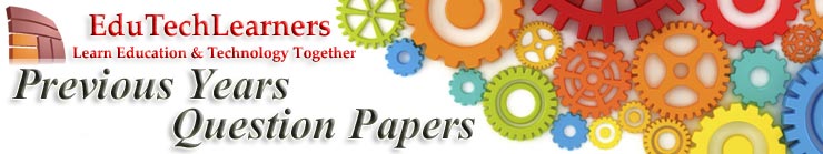 Edutechlearners-Previous Year Question Papers